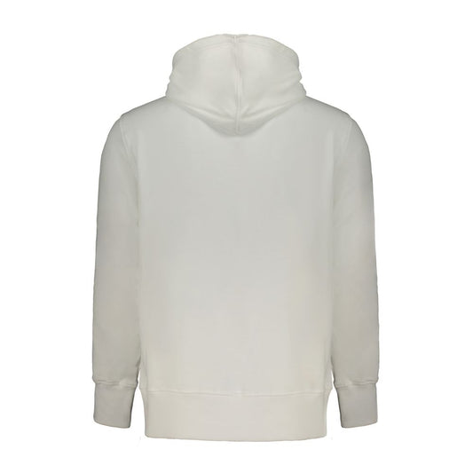 Calvin Klein White Cotton Men Sweater with Hood