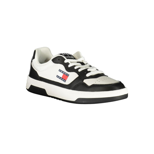 Tommy Hilfiger Black Leather Men Sneaker