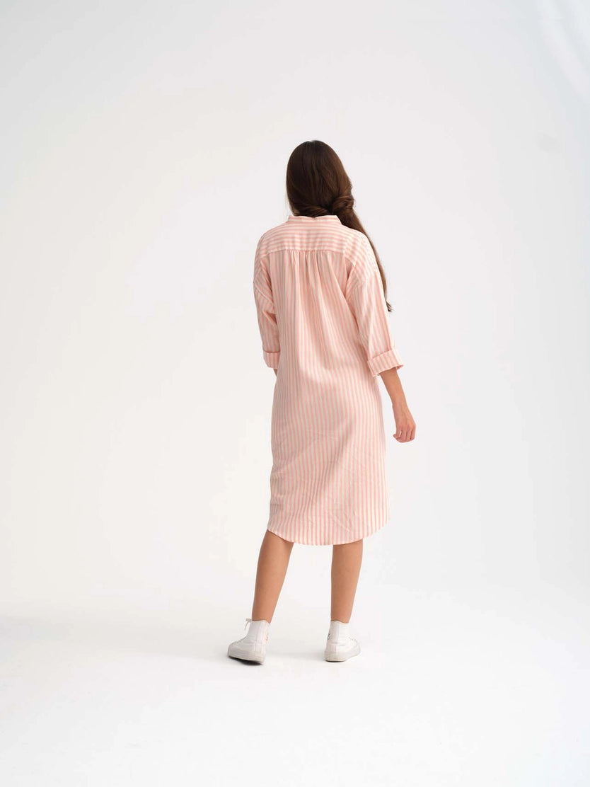 772 Oval Dress - Organic Fishbone Jacquard