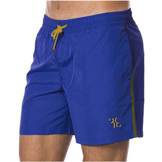 Billionaire Italian Couture Blue Polyester Men Swim Trunk
