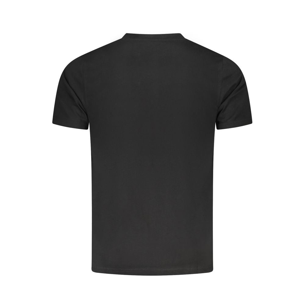 Cavalli Class Black Cotton Men T-Shirt