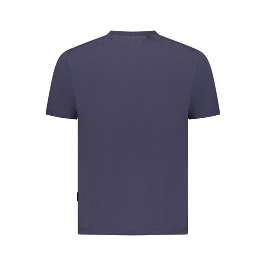 Napapijri Blue Organic Cotton Men T-Shirt