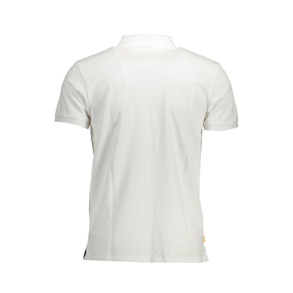 Timberland White Cotton Polo Shirt