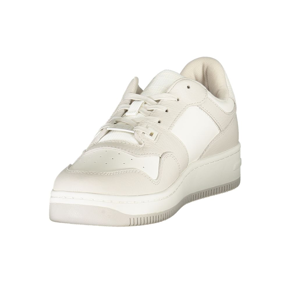 Tommy Hilfiger White Leather Men Sneaker