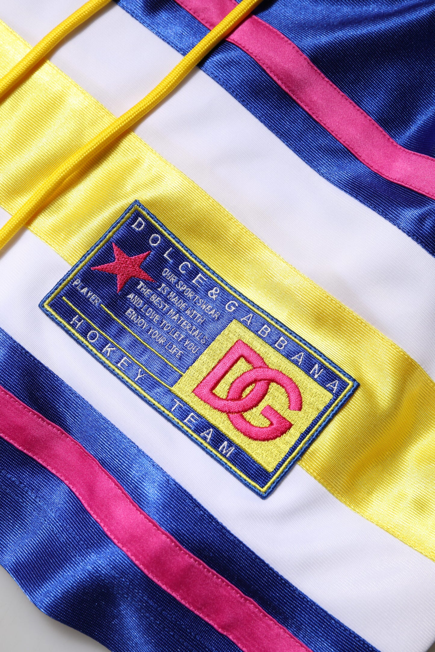 Dolce & Gabbana Multicolor Polyester Long Sleeves V-Neck Top