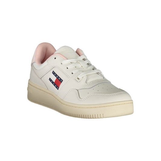 Tommy Hilfiger White Leather Women Sneaker