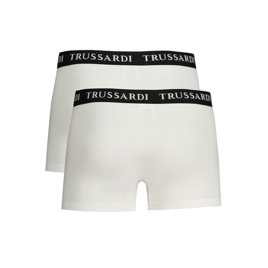 Trussardi White Cotton Men's Boxer Briefs
