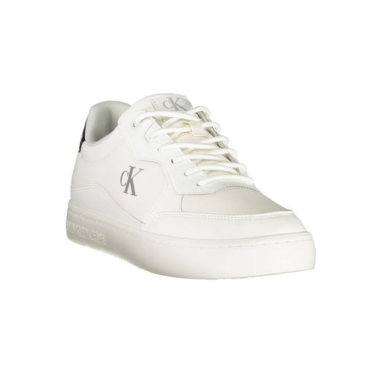 Calvin Klein White Polyester Men Sneaker