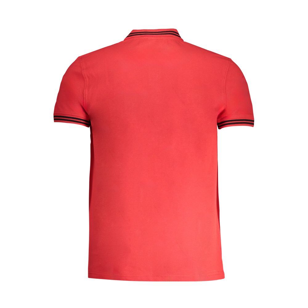 Cavalli Class Red Cotton Men Polo Shirt