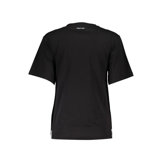 Cavalli Class Black Cotton T-Shirt