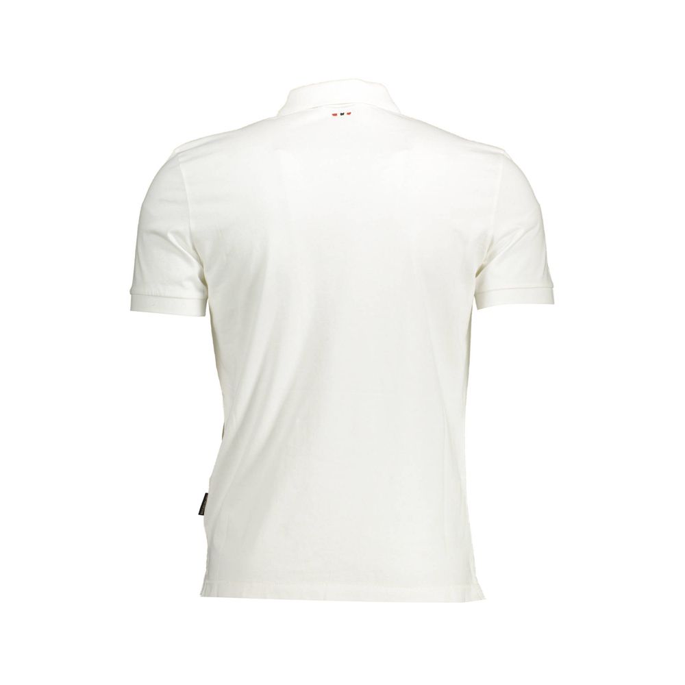Napapijri White Cotton Polo Shirt
