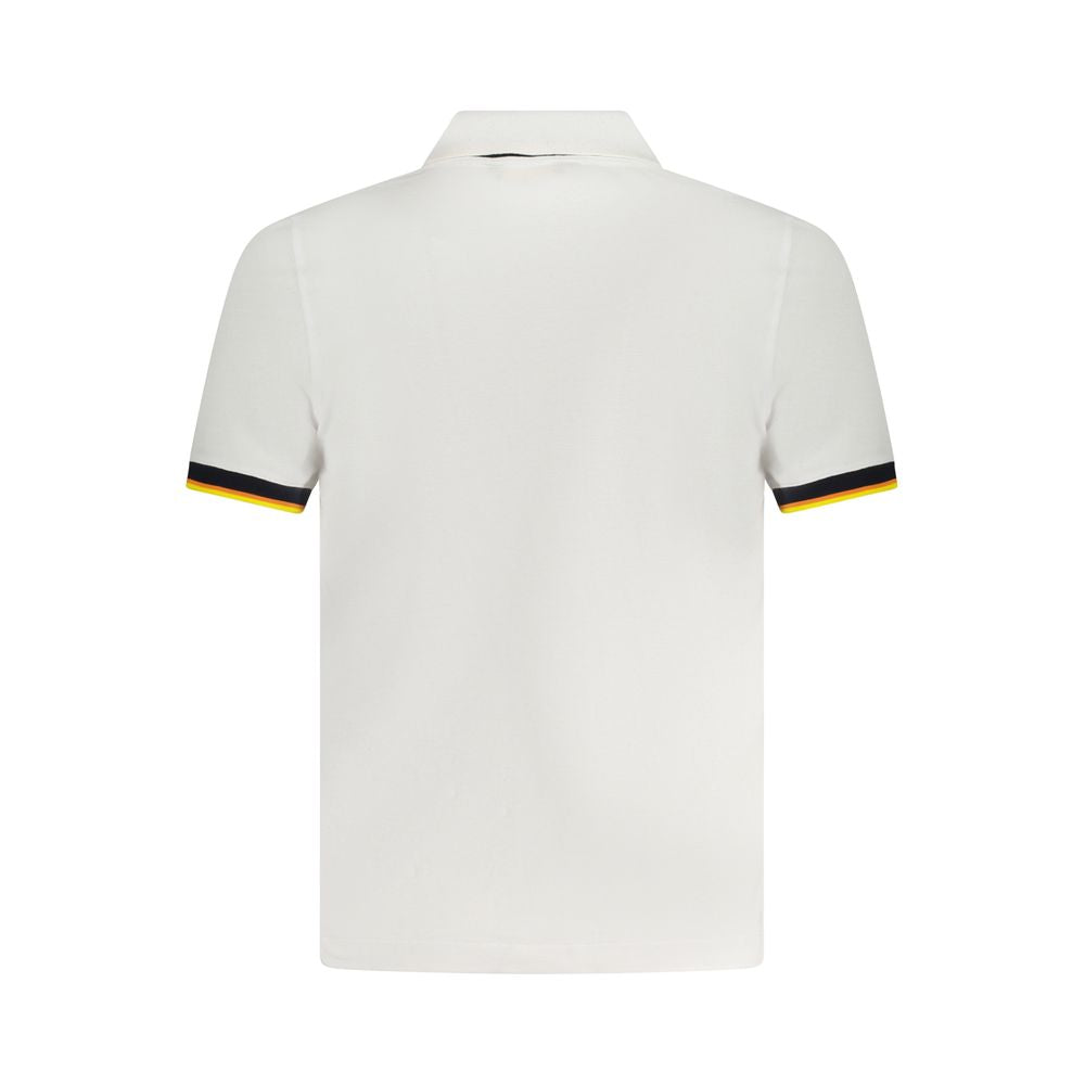 K-WAY White Cotton Men's Polo Shirt