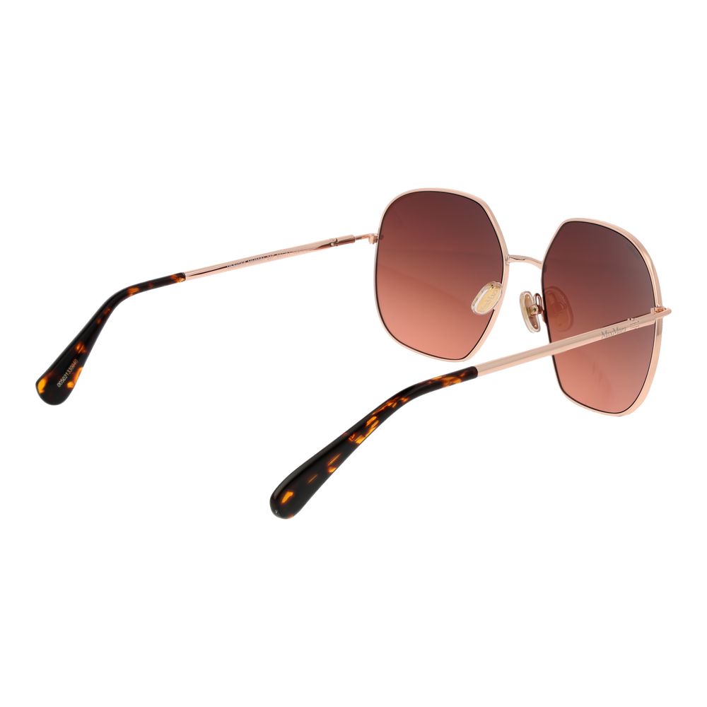 Max Mara Rose Gold Metal Sunglasses