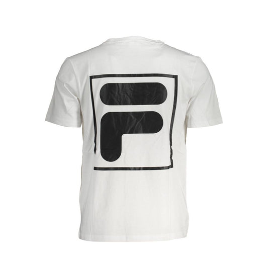 Fila White Cotton T-Shirt