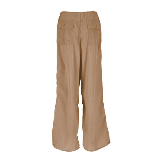 Hinnominate Brown Nylon Women Trouser