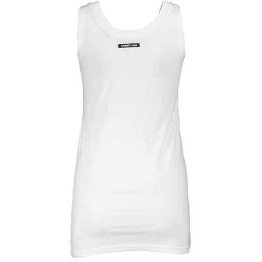 Cavalli Class Bianco Cotton Women T-Shirt