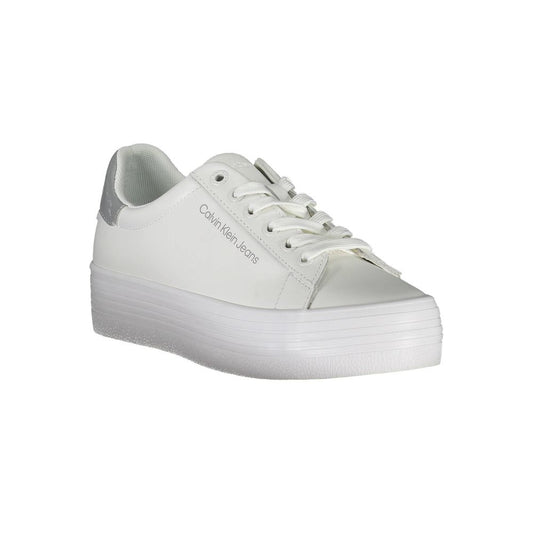 Calvin Klein White Polyester Sneaker