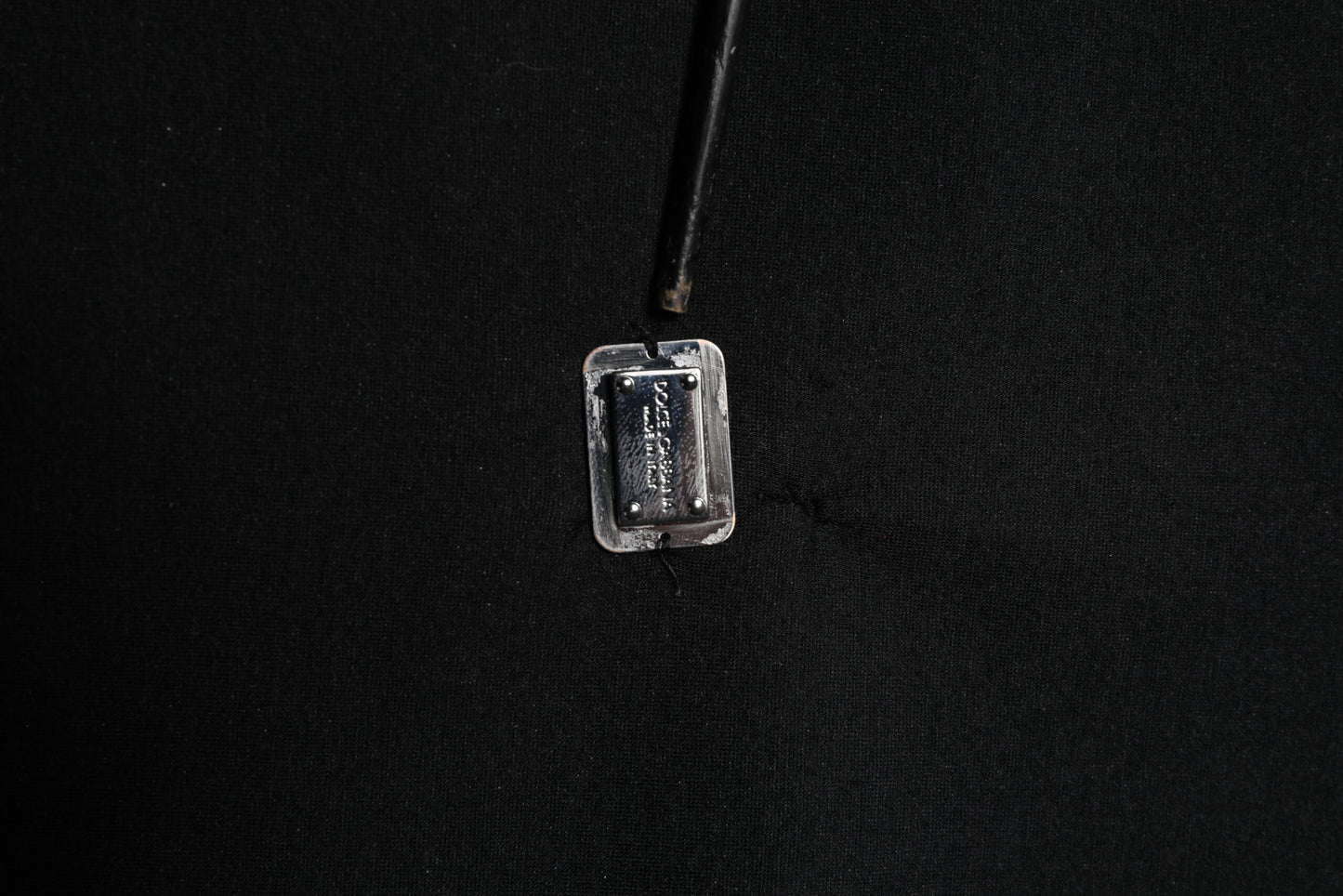 Dolce & Gabbana Black Modal DG Logo Plaque Pullover Sweater