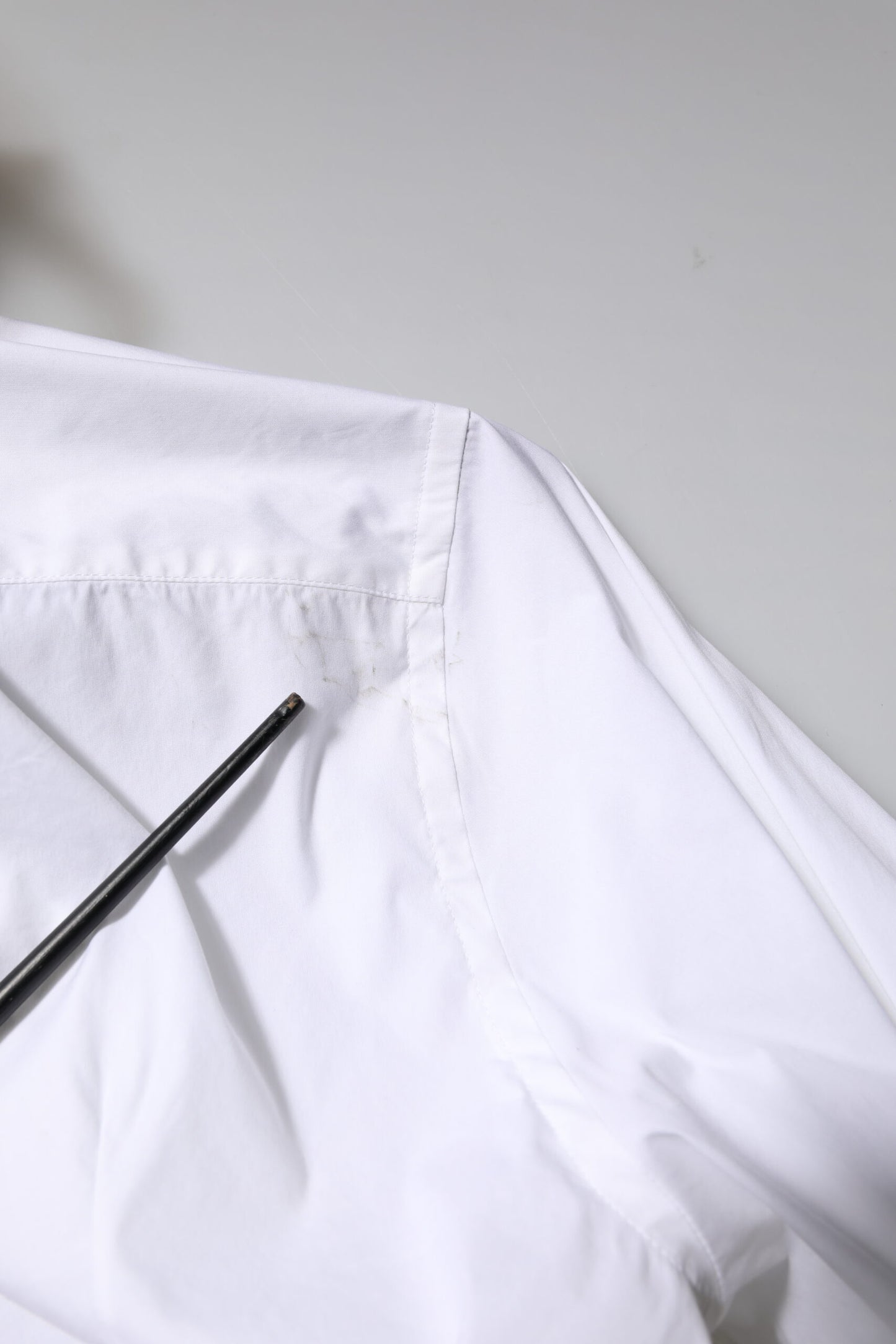 Dolce & Gabbana White Cotton GOLD Long Sleeves Formal Shirt