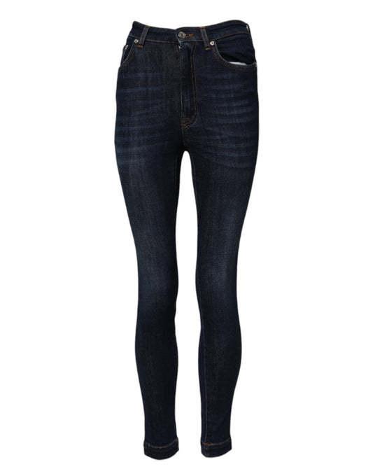Dolce & Gabbana Blue GRACE High Waist Skinny Denim Jeans