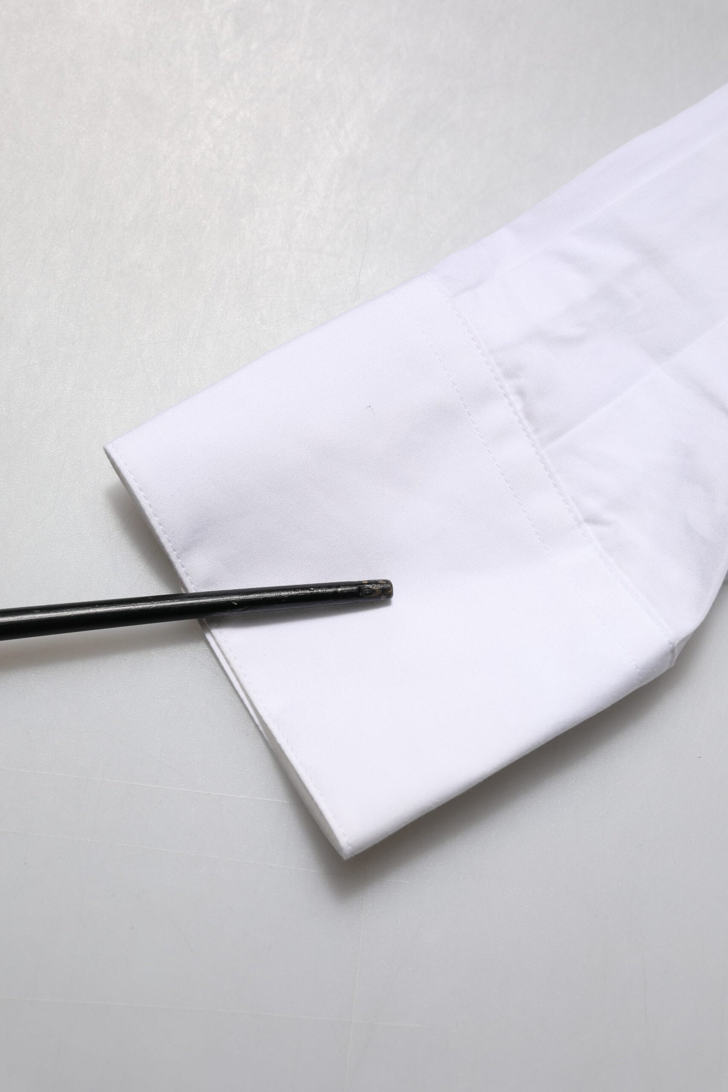 Dolce & Gabbana White Crystal Embellished Collared Shirt Top