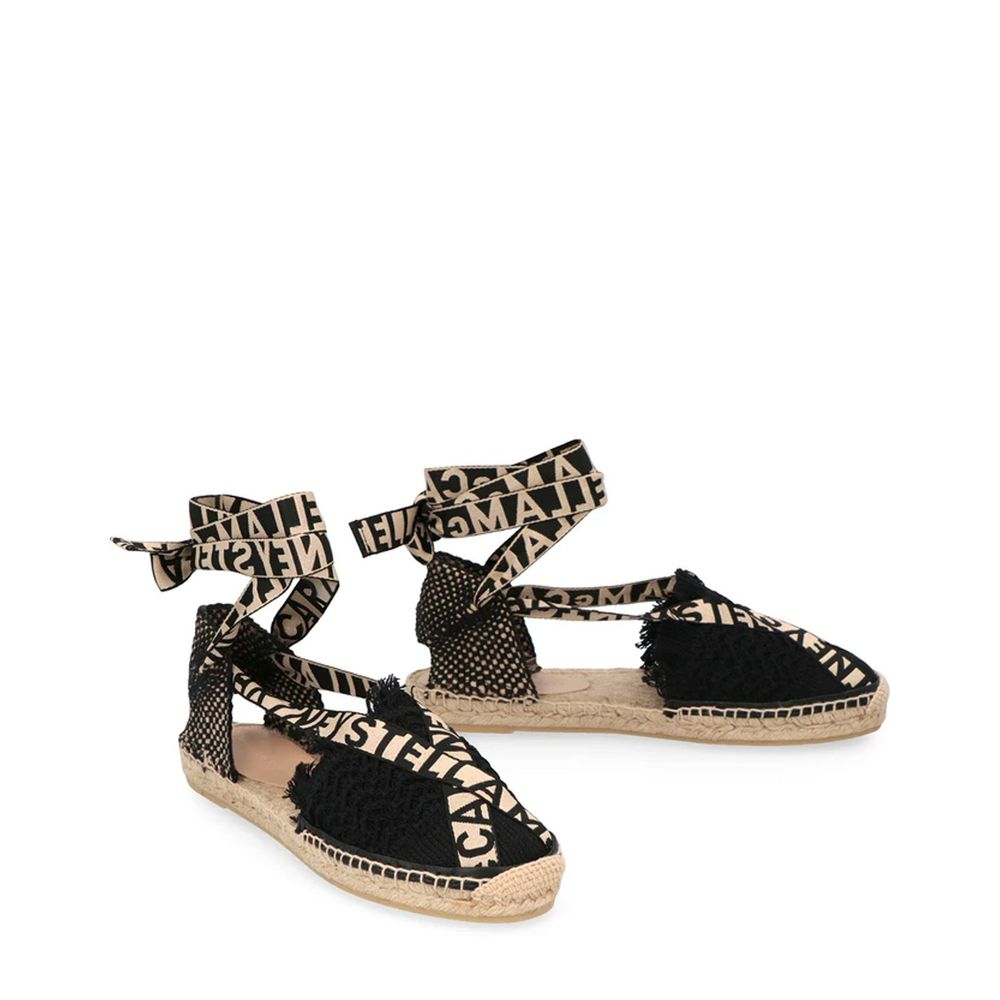 Stella McCartney Black Canvas Espadrilles