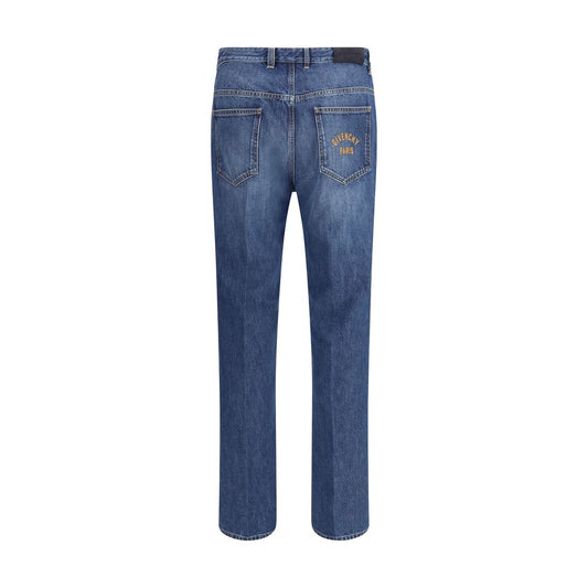 Givenchy Blue Cotton Straight-Leg Jeans