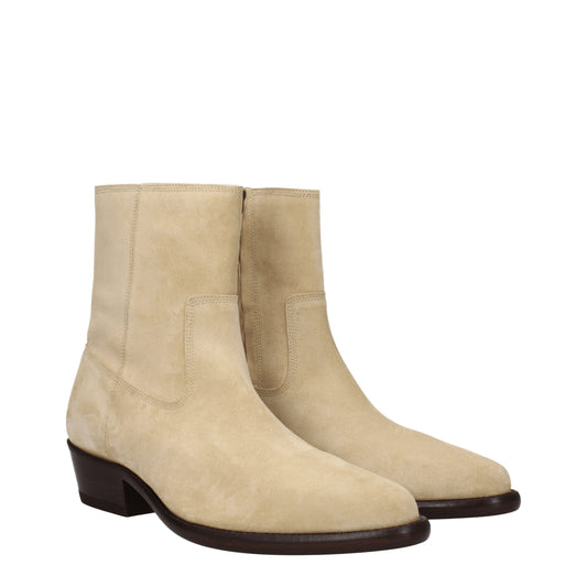 Isabel Marant Beige Leather Ankle Boots