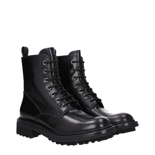 Church's Black Leather Ankle Boots