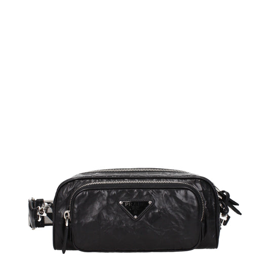 Prada Black Leather Crossbody Bag
