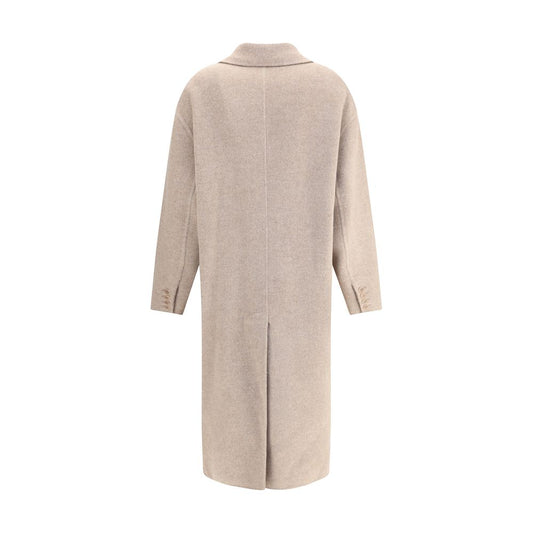 Ermanno Scervino Beige Wool Coat