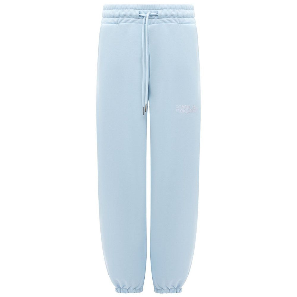 Comme Des Fuckdown Blue Cotton Women Sweatpant