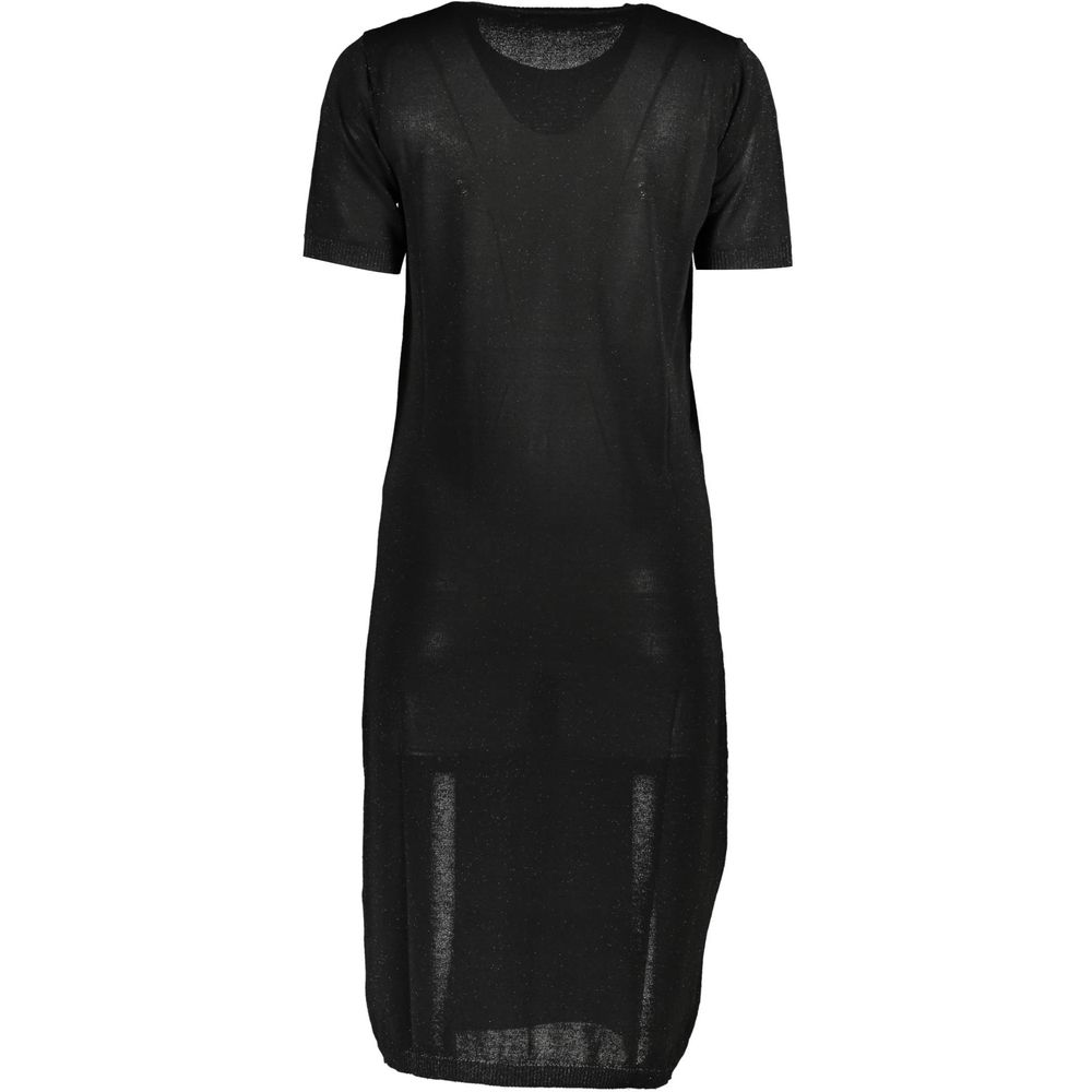 Cavalli Class Nero Viscosa Women Dress
