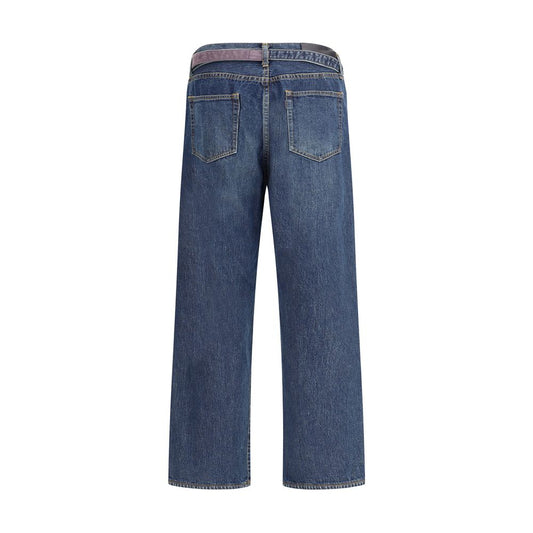 Sacai Blue Cotton Jeans Denim
