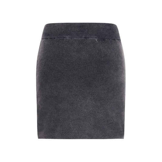 Alexander Wang Gray Cotton Mini Skirt
