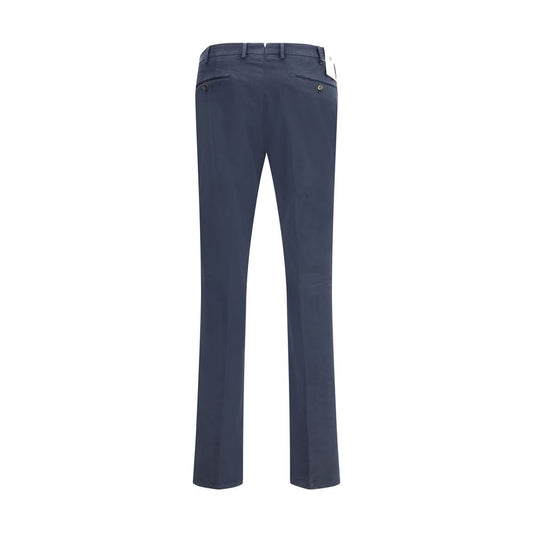 PT Torino Blue Elastane Casual Pants