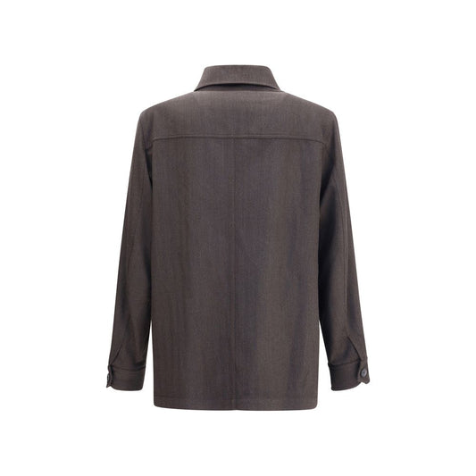 Brioni Brown Wool Coat