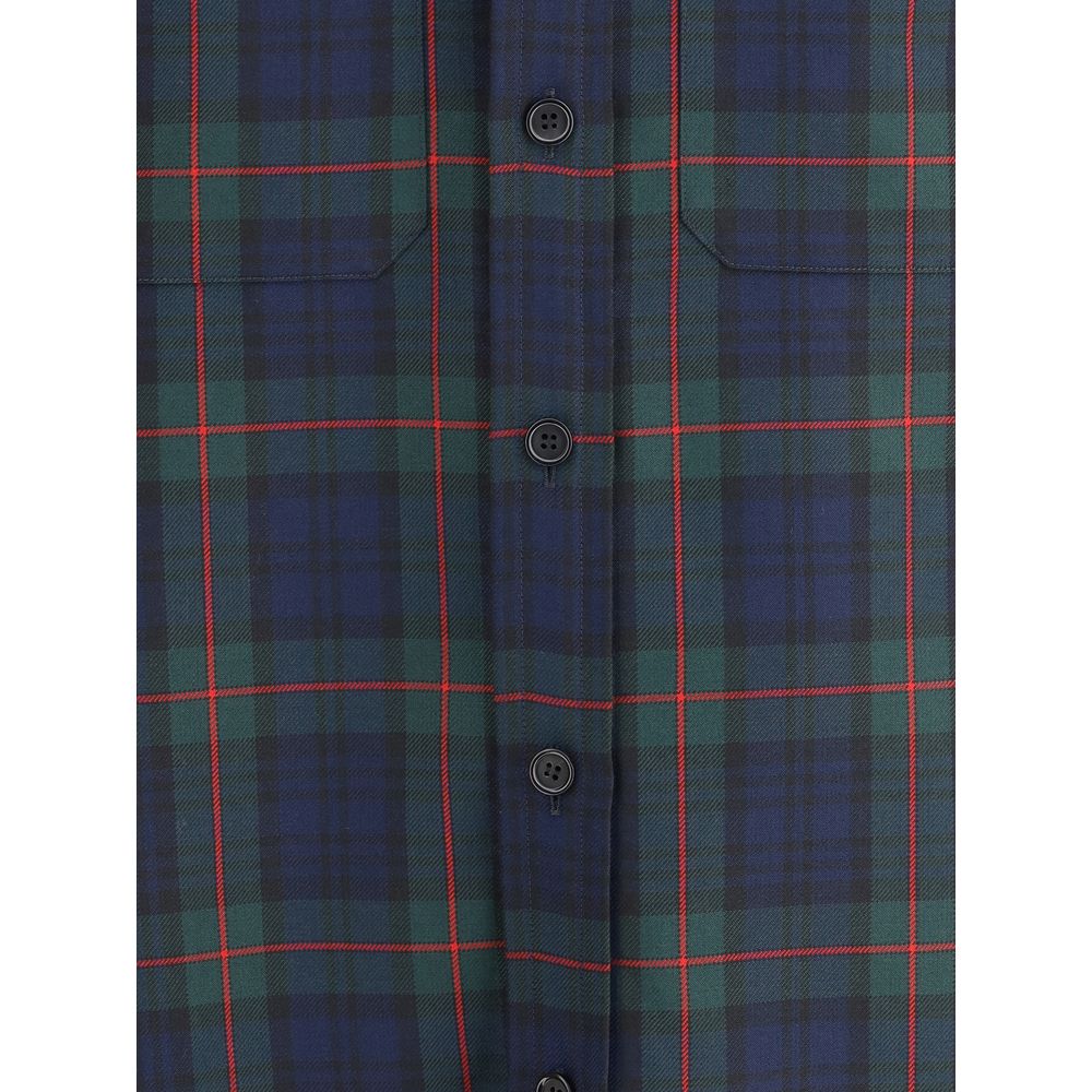Alexander McQueen Green Polyester Pattern Shirt