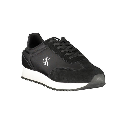 Calvin Klein Black Leather Men Sneaker