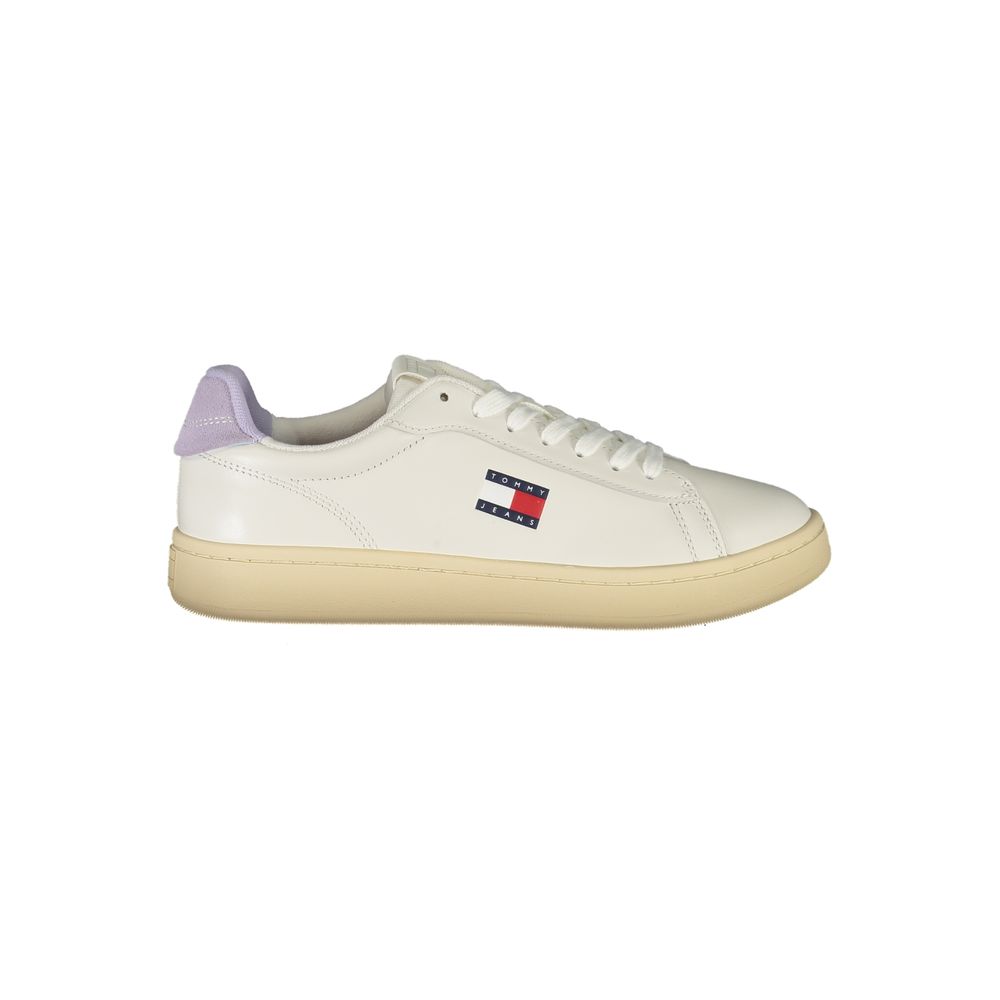 Tommy Hilfiger White Leather Women Sneaker