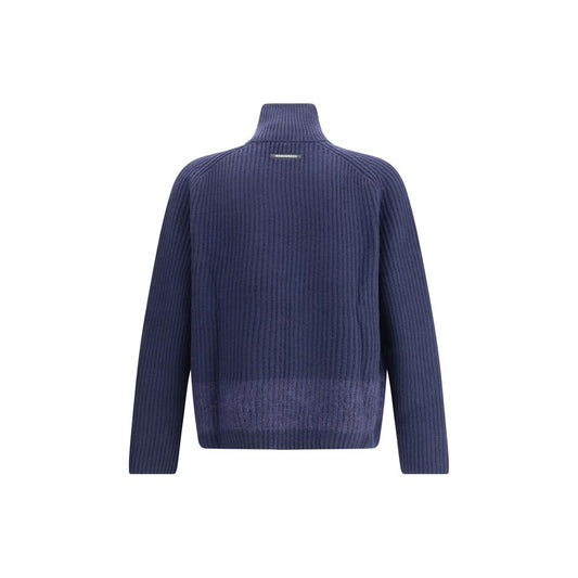 Dsquared² Blue Wool Cardigan