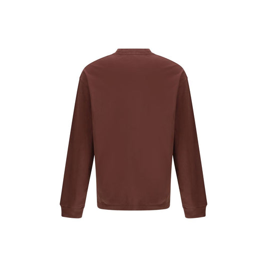 Agolde Bordeaux Cotton Long Sleeve T-Shirt