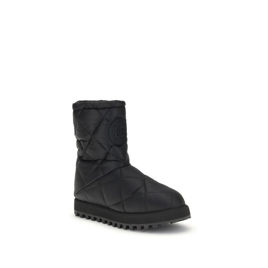 Dolce & Gabbana Black Polyamide Boots