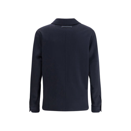 ZEGNA Blue Cashmere Coat