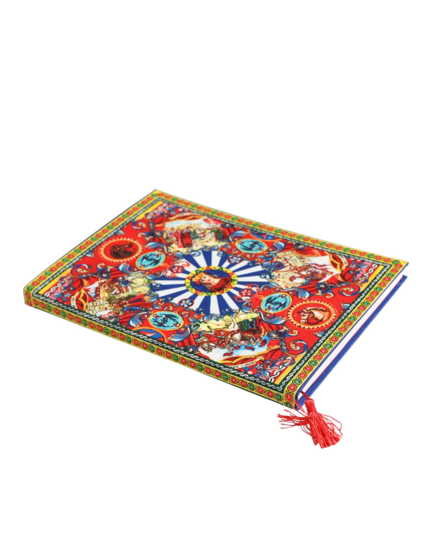 Multicolor Sicilian Carretto Print Journal Notebook