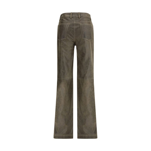 Etro Brown Leather Pants