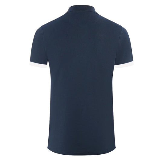 Aquascutum Blue Cotton Polo Shirt