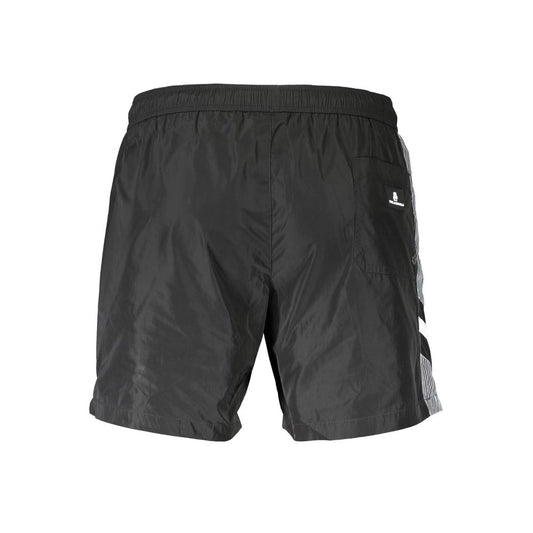 Karl Lagerfeld Nero Polyester Men's Swim Trunk