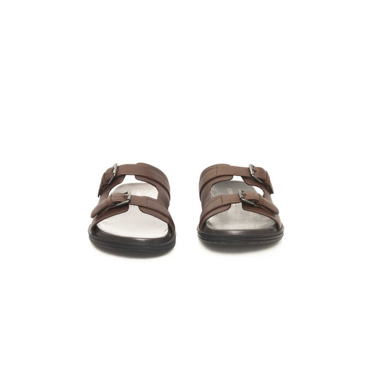 Cerruti 1881 Brown Cowhide Men Sandal