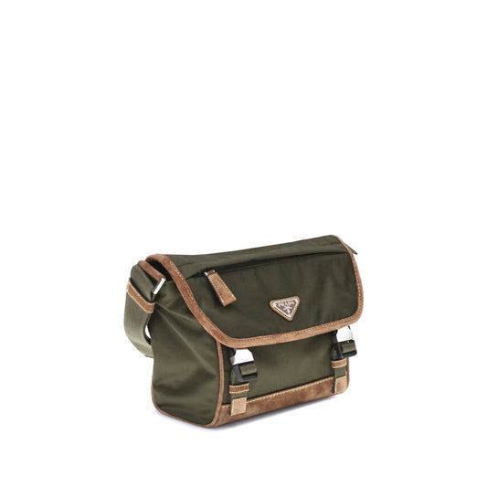Prada Green Recycled Polyamide Shoulder Bag